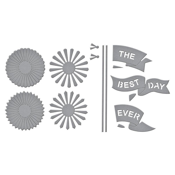 Spellbinders Dies Say Cheese Classic Mouse - Flags & Banners