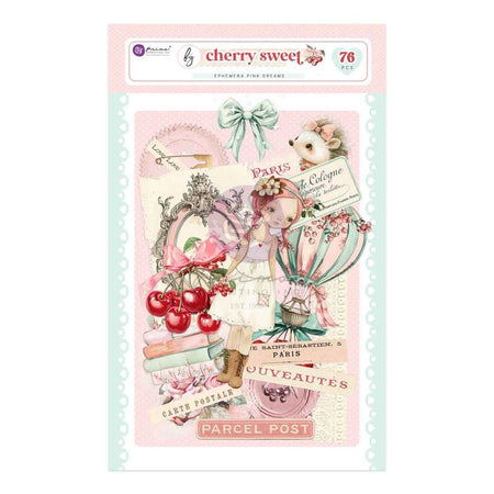 Prima Cherry Sweet - Pink Dreams Ephemera 76 Piece