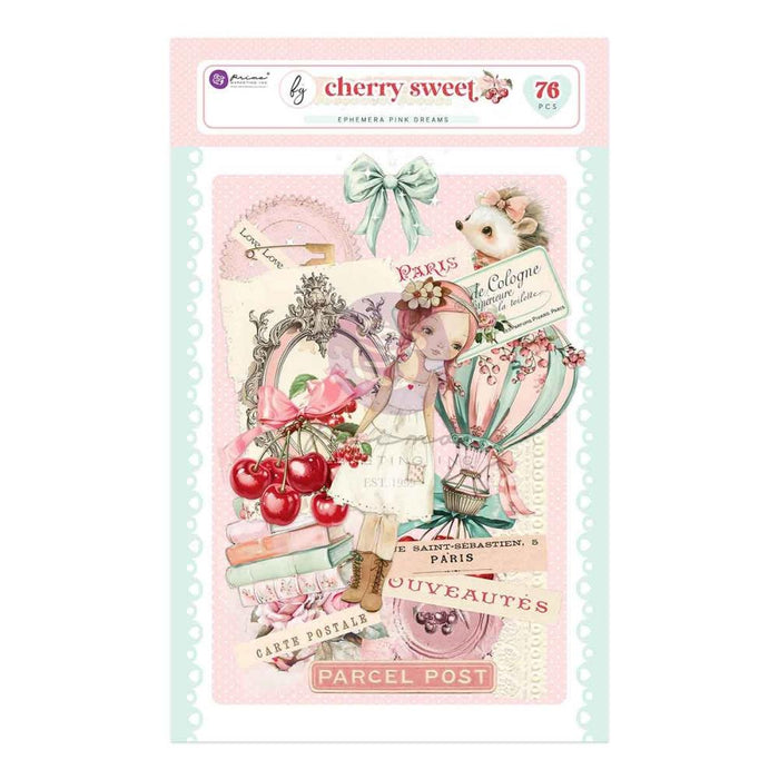 Prima Cherry Sweet - Pink Dreams Ephemera 76 Piece