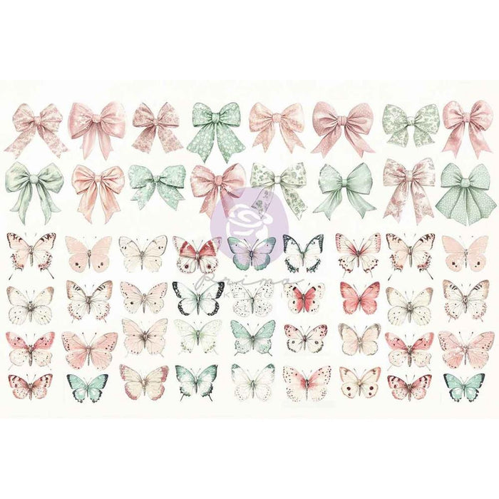 Prima Cherry Sweet - Bows & Butterflies Ephemera