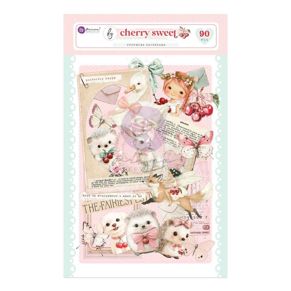 Prima Cherry Sweet - Daydreams Ephemera 90 Piece