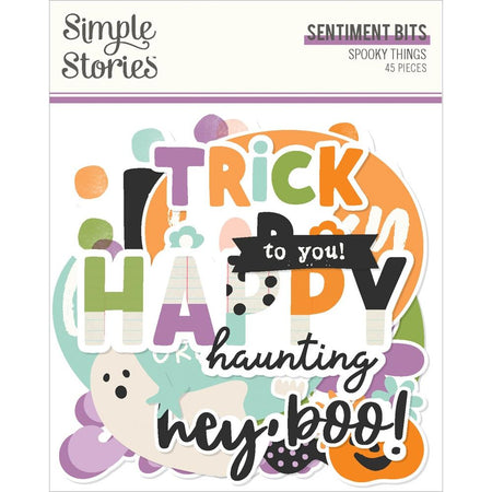 Simple Stories Spooky Things - Sentiment Bits & Pieces