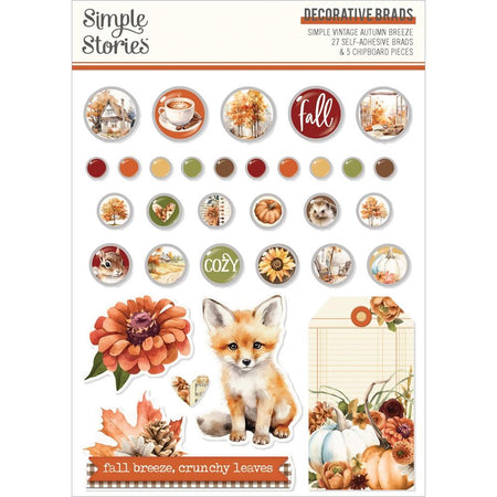 Simple Stories Simple Vintage Autumn Breeze - Decorative Brads