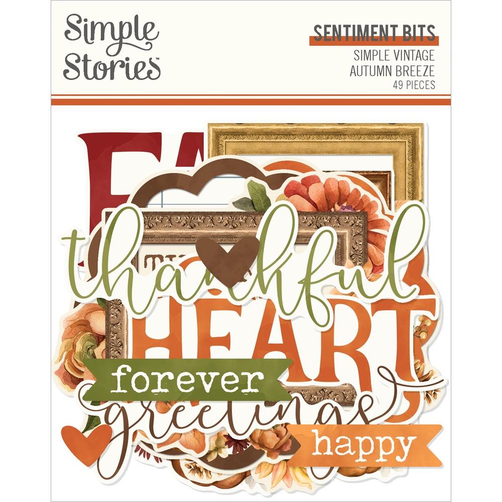 Simple Stories Simple Vintage Autumn Breeze - Sentiment Bits & Pieces