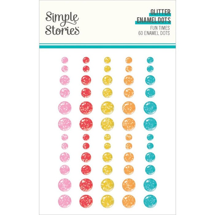 Simple Stories Fun Times - Glitter Enamel Dots