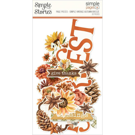 Simple Stories Simple Vintage Autumn Breeze - Page Pieces