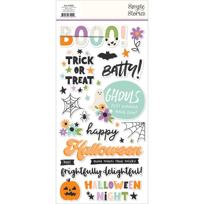 Simple Stories Spooky Things - Foam Stickers