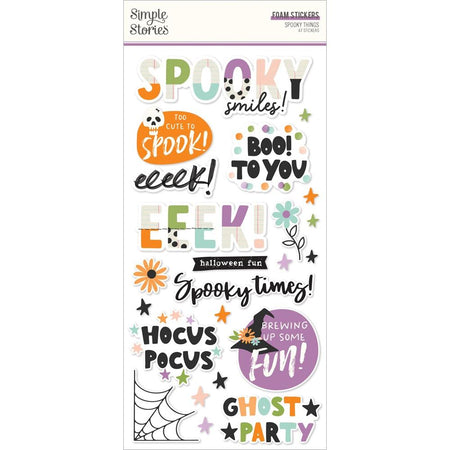 Simple Stories Spooky Things - Foam Stickers