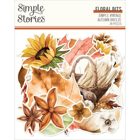 Simple Stories Simple Vintage Autumn Breeze - Floral Bits & Pieces