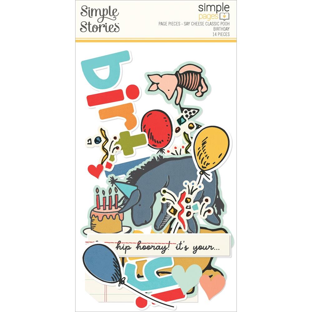 Simple Stories Say Cheese Classic Pooh Birthday - Page Pieces