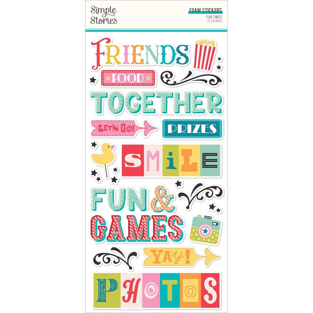 Simple Stories Fun Times - Foam Stickers