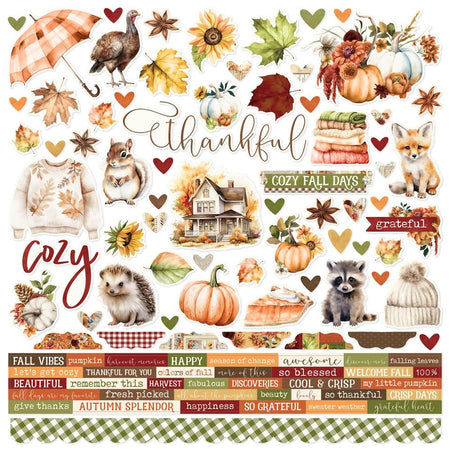 Simple Stories Simple Vintage Autumn Breeze - Element Stickers