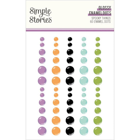 Simple Stories Spooky Things - Glossy Enamel Dots