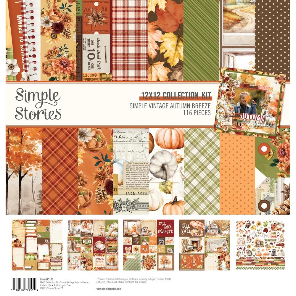 Simple Stories Simple Vintage Autumn Breeze - 12x12 Collection Kit