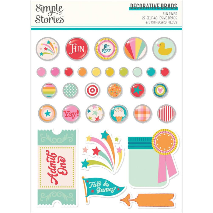 Simple Stories Fun Times - Decorative Brads