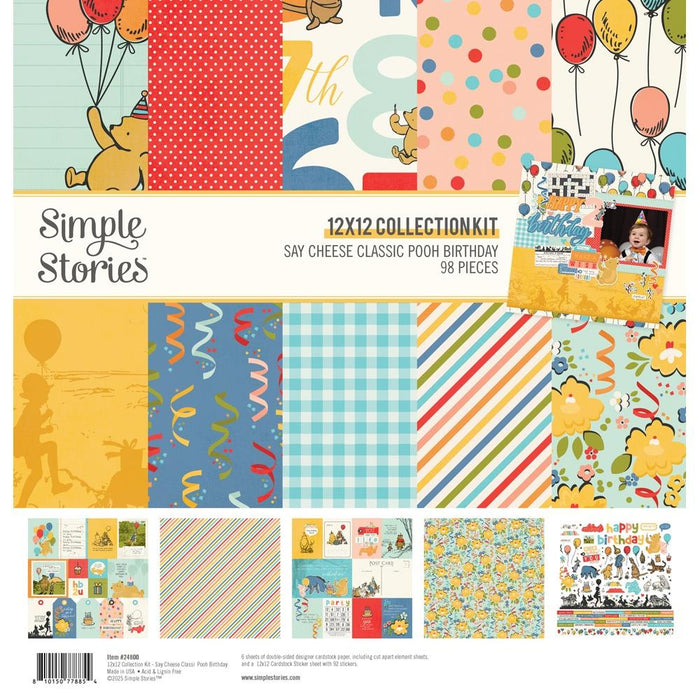 Simple Stories Say Cheese Classic Pooh Birthday - 12x12 Collection Kit