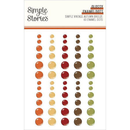 Simple Stories Simple Vintage Autumn Breeze - Glossy Enamel Dots