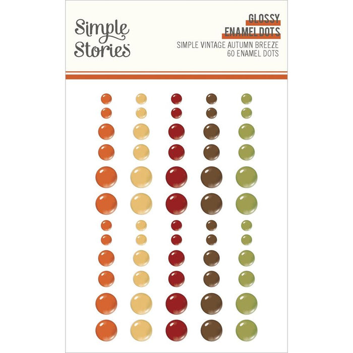 Simple Stories Simple Vintage Autumn Breeze - Glossy Enamel Dots
