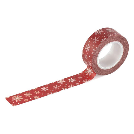Echo Park Christmas Express - So Very Merry Red Snowflakes Washi Tape