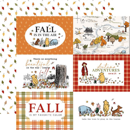 Echo Park Winnie The Pooh Autumn - 6x4 Journaling Cards