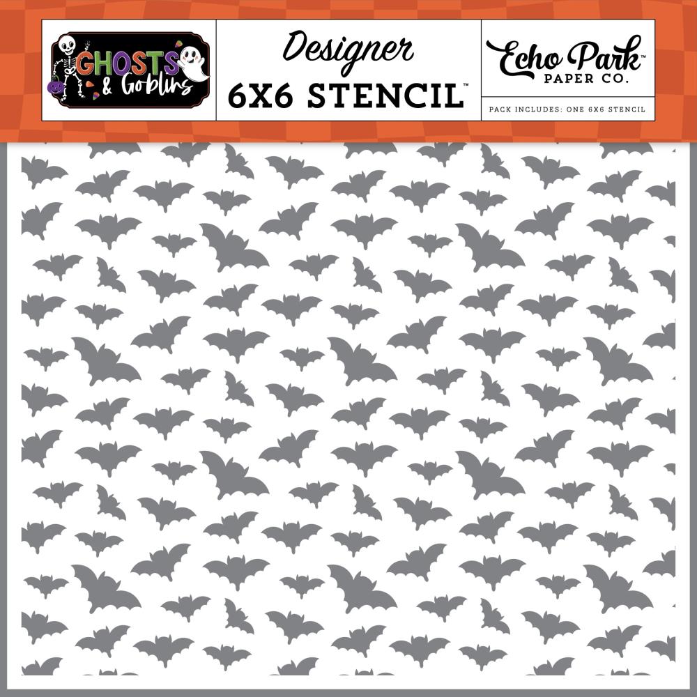 Echo Park Ghosts & Goblins - Beware Of Bats Stencil