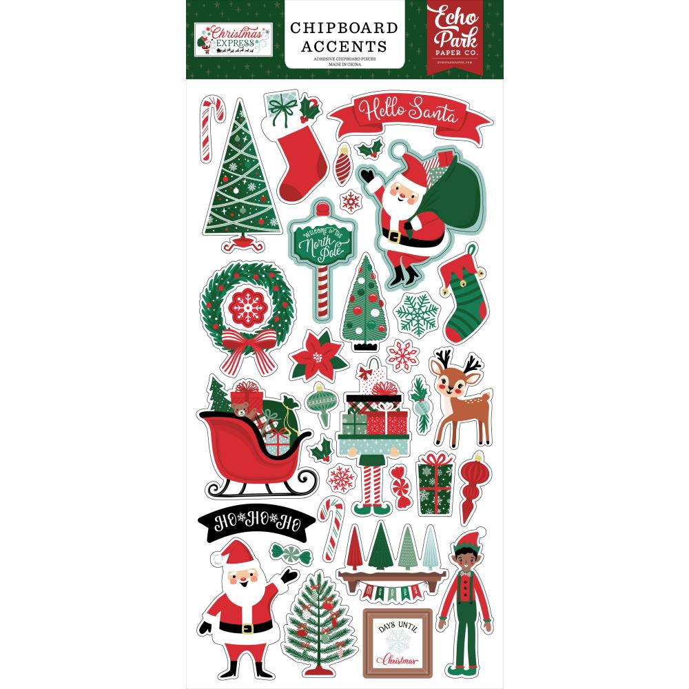 Echo Park Christmas Express - Chipboard Accents