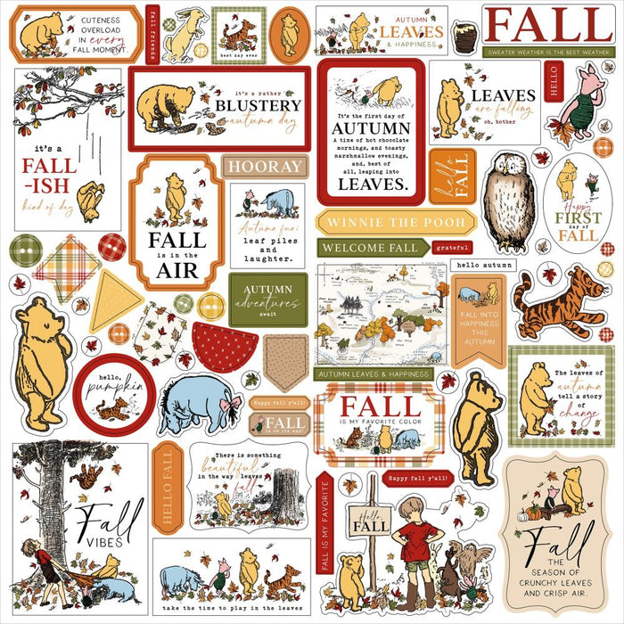 Echo Park Winnie The Pooh Autumn - Element Stickers