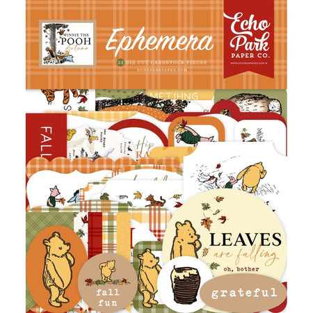 Echo Park Winnie The Pooh Autumn - Ephemera Icons