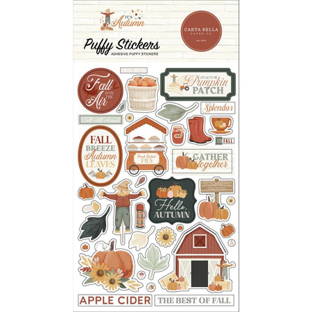 Carta Bella It's Autumn - Puffy Stickers