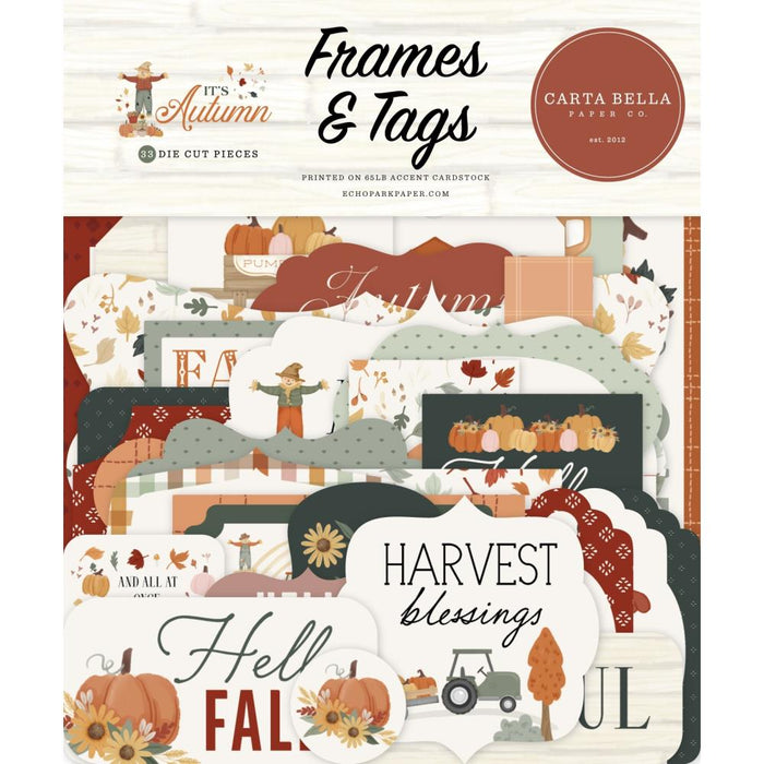 Carta Bella It's Autumn - Ephemera Frames & Tags
