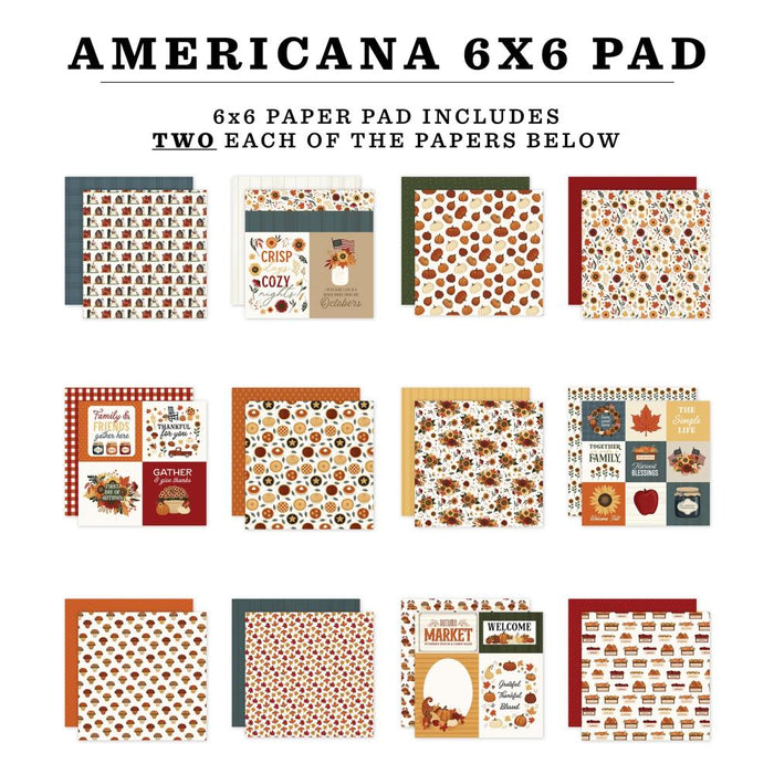 Carta Bella Americana - 6x6 Pad