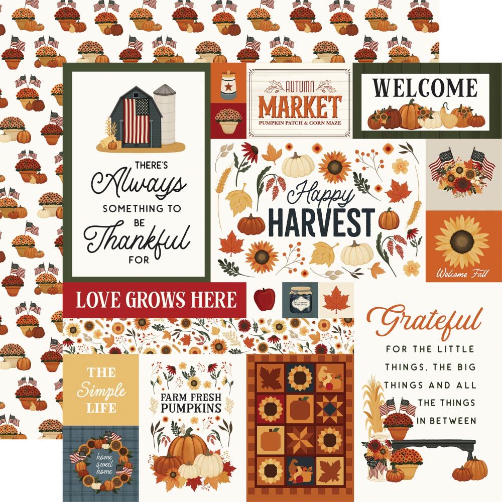 Carta Bella Americana - Harvest Journaling Cards