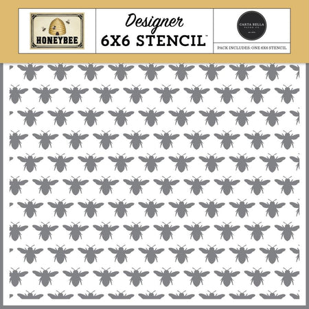 Carta Bella Honey Bee - Swarm Of Bees Stencil