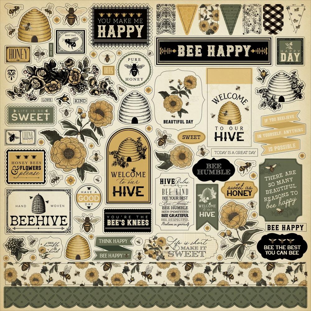 Carta Bella Honey Bee - Element Stickers