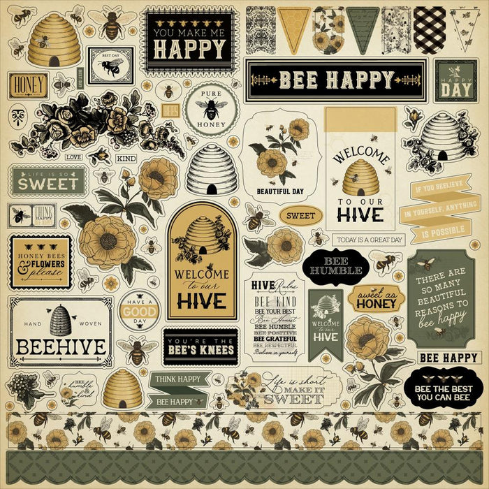 Carta Bella Honey Bee - Element Stickers
