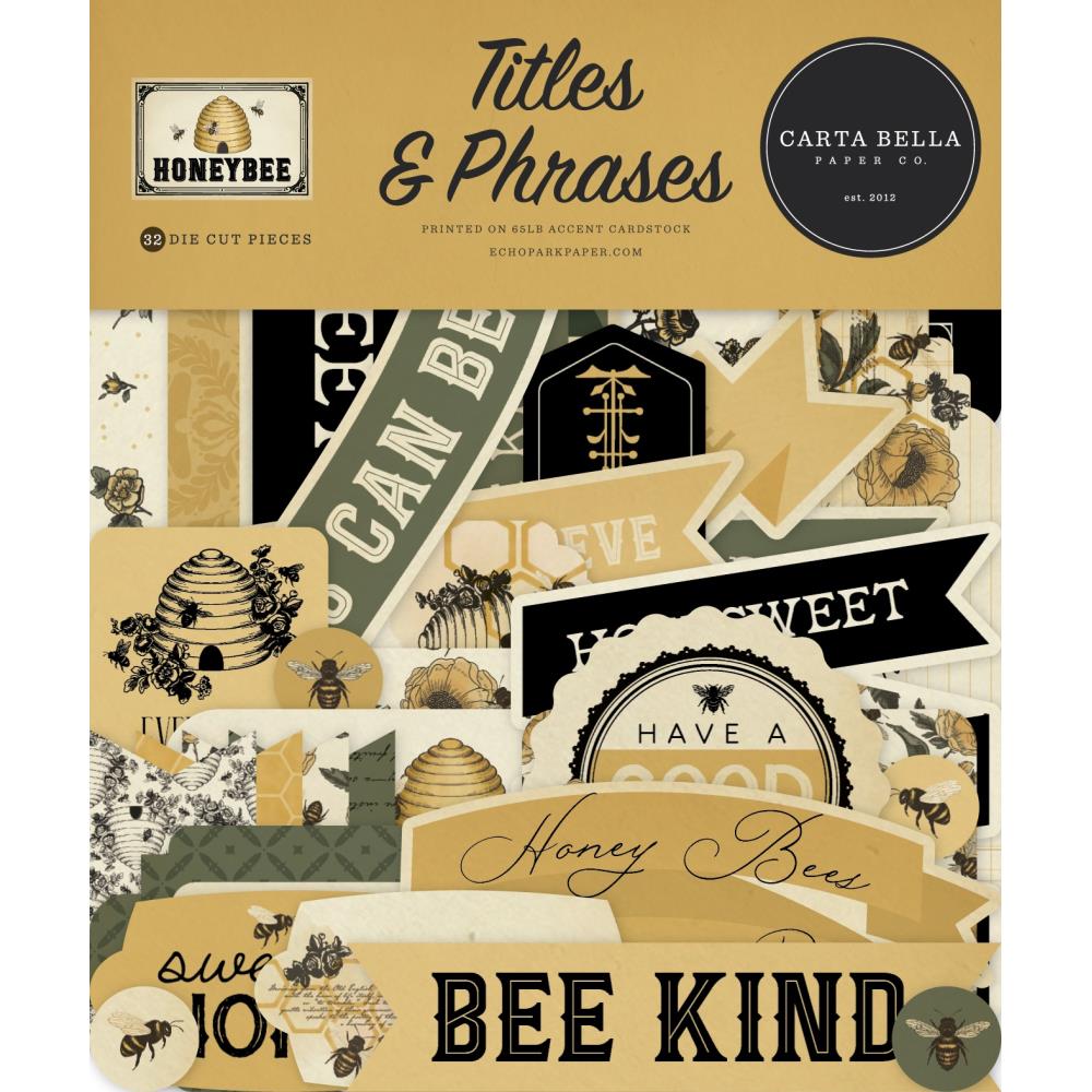 Carta Bella Honey Bee - Ephemera Titles & Phrases