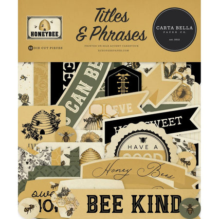 Carta Bella Honey Bee - Ephemera Titles & Phrases