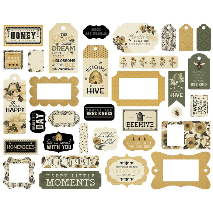 Carta Bella Honey Bee - Ephemera Frames & Tags