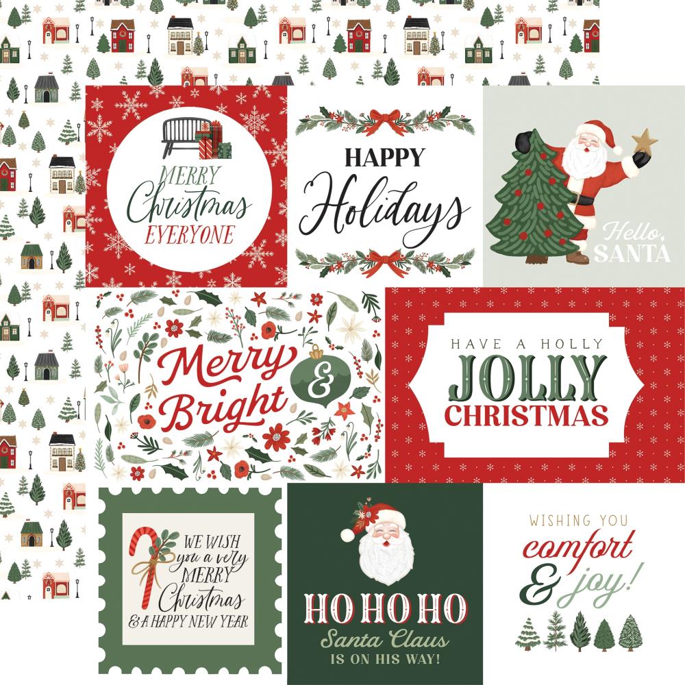 Carta Bella Christmas Village - Ho Ho Ho Journaling Cards
