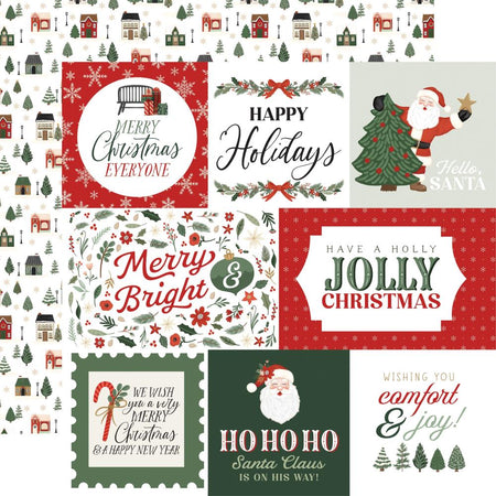 Carta Bella Christmas Village - Ho Ho Ho Journaling Cards