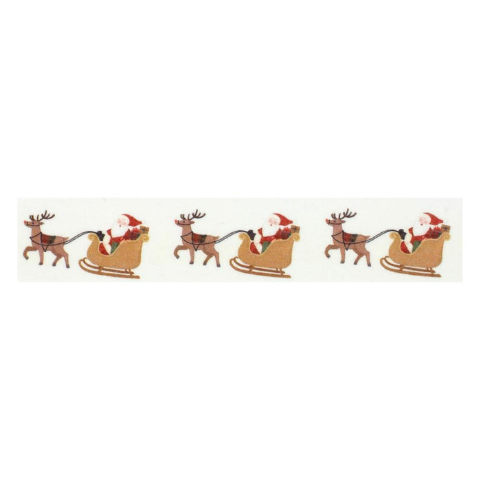 Carta Bella Christmas Village - Santa's Sleigh And Reindeer Washi Tape