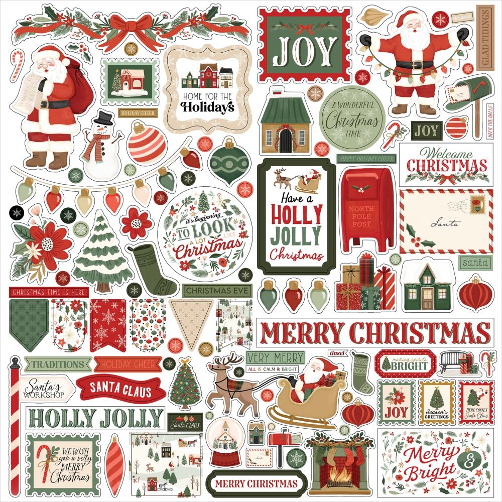 Carta Bella Christmas Village - Element Stickers