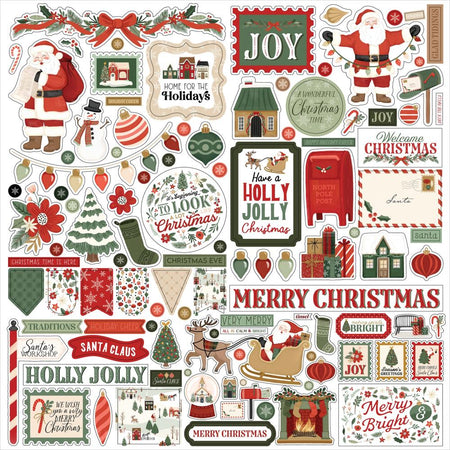 Carta Bella Christmas Village - Element Stickers