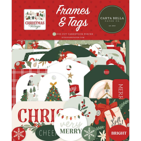 Carta Bella Christmas Village - Ephemera Frames & Tags