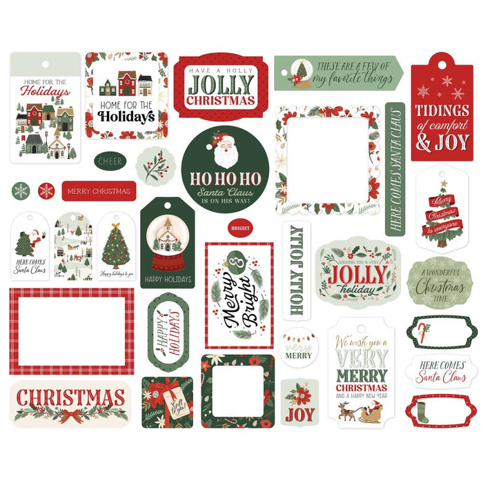 Carta Bella Christmas Village - Ephemera Frames & Tags