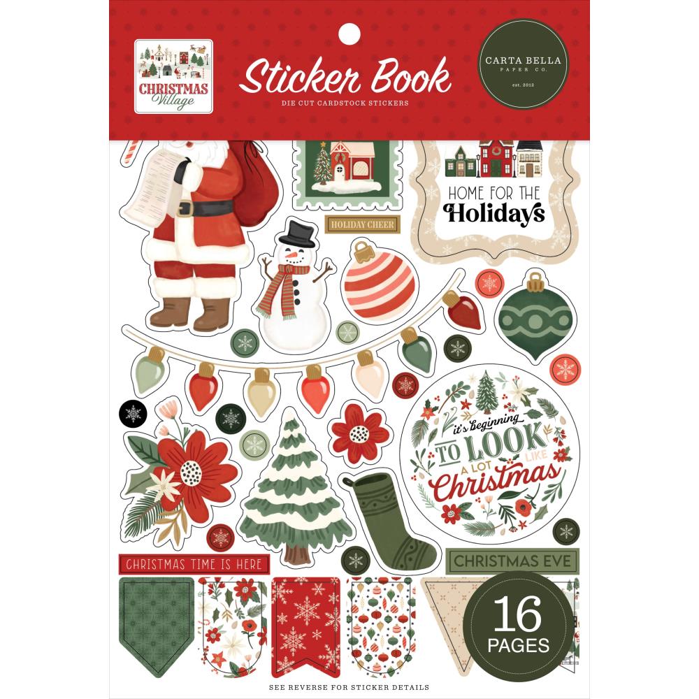 Carta Bella Christmas Village - Sticker Book