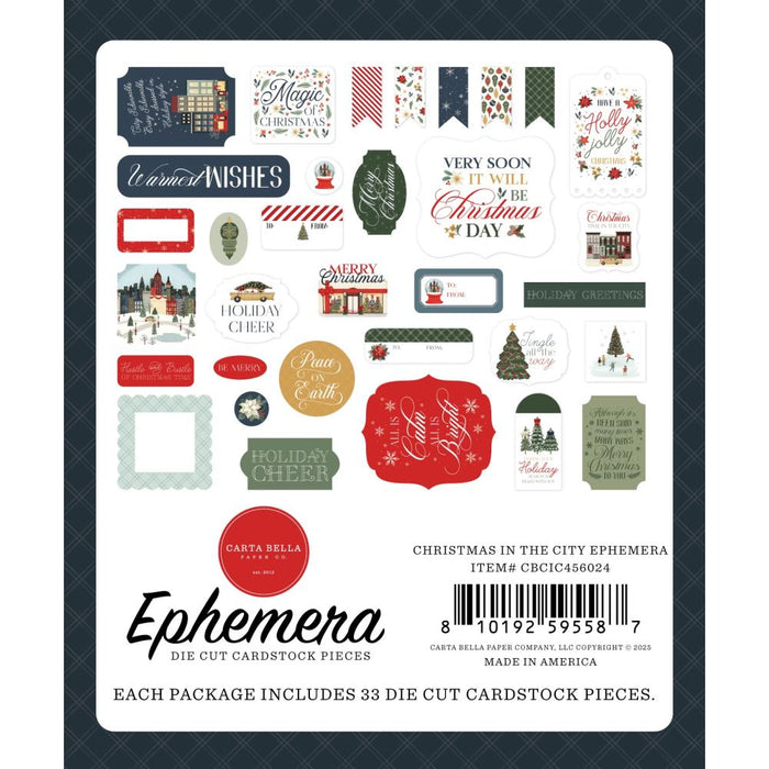 Carta Bella Christmas In The City - Ephemera Icons
