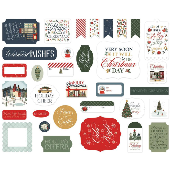 Carta Bella Christmas In The City - Ephemera Icons