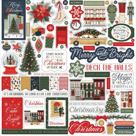Carta Bella Christmas In The City - Element Stickers