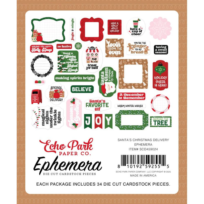 Echo Park Santa's Christmas Delivery - Ephemera Icons